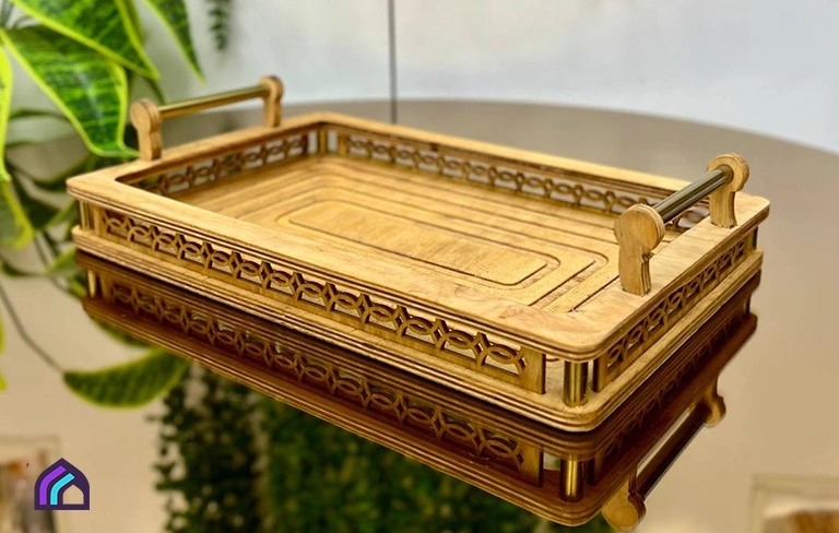 سینی مزه‌ خوری چوبی