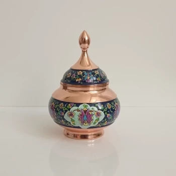 قندان مس پرداز زنجانیها سایز بزرگ با کیفیت بسیار عالی 
