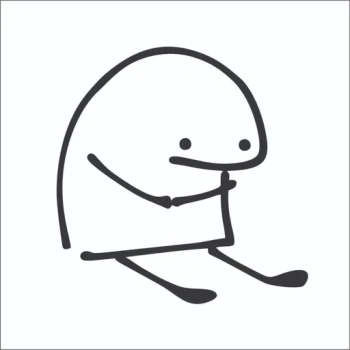 برچسب استیکر طرح میقولی ناراحت