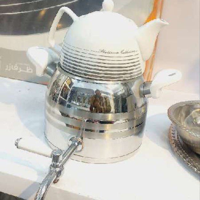 کتری قوری استیل کف چدن