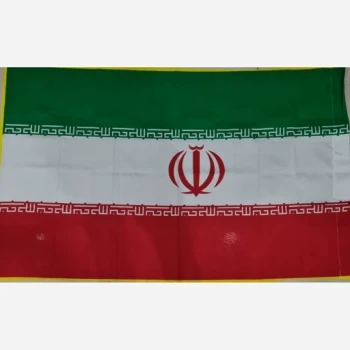 پرچم سردری طرح ایران جنس بلامنت اندازه 120 در 70 سانت مناسب نصب درب منزل مکان های عمومی 