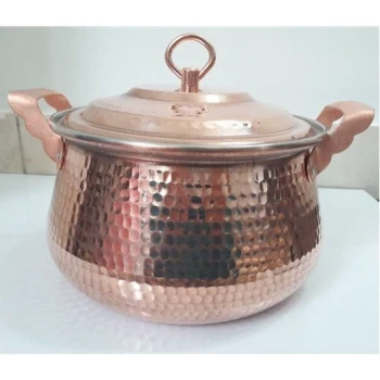 قابلمه مسی طرح دیگ سایز 3 ( شش نفره ) نانو