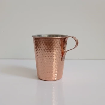 لیوان مسی دسته دار طرح سنتی نانو زنجان 