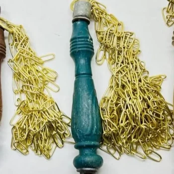 زنجیر عزاداری وزن500 گرمی طلایی مناسب نوجوانان مناسب عزاداری در دسته جات در ایام طرح محرم 