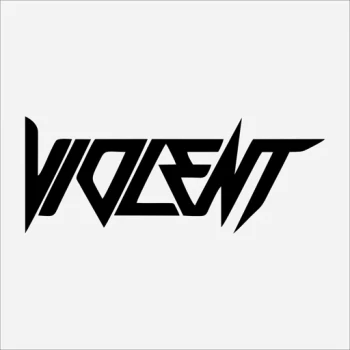 برچسب استیکر طرح Violent