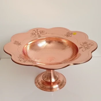 میوه خوری مسی زنجانیها طرح گلبرگ نانو شده با کیفیت عالی 