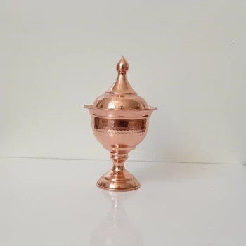 قندان مسی سایز 2 پایه دار لاله نانو