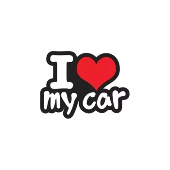 برچسب استیکر طرح Love My Car