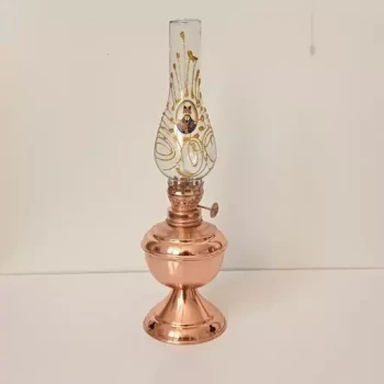 چراغ گردسوز ساده مسی شاه عباسی نانو شده