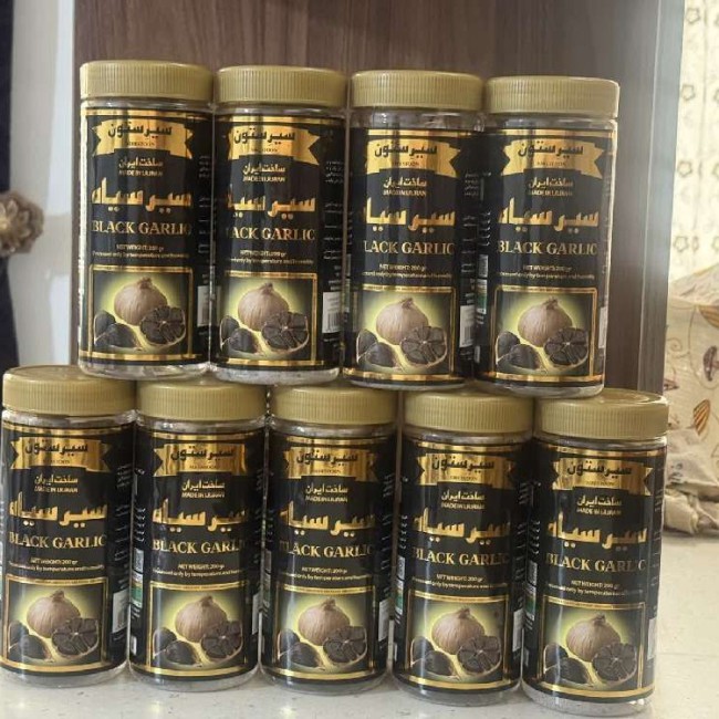 سیر سیاه سیرستون کیفیت صادراتی ( ۱۰عددقوطی ۲۰۰گرمی)