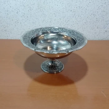 آجیل خوری گلبرگ مسی کروم طرح رویال نانو