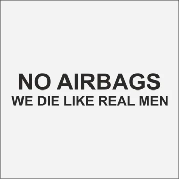 برچسب خودرو طرح no airbags، بدون ایربگ