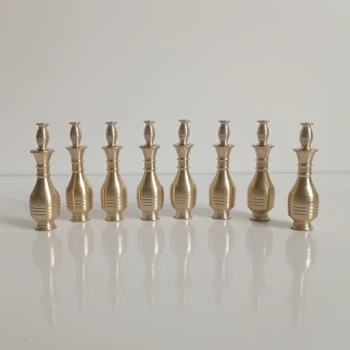 سرمه دان برنجی سر و ته پیچی بزرگ زنجانیها با کیفیت عالی 