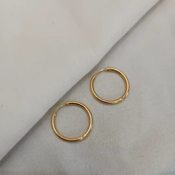 گوشواره حلقه ای استیل ساده و شیک