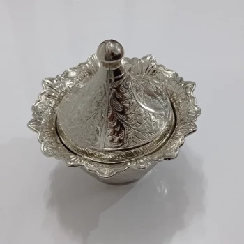 قندان گنبدی نقره ای رنگ با کیفیت عالی و نانو شده