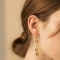 گوشواره استیل دخترانه زنانه آویز قلبی