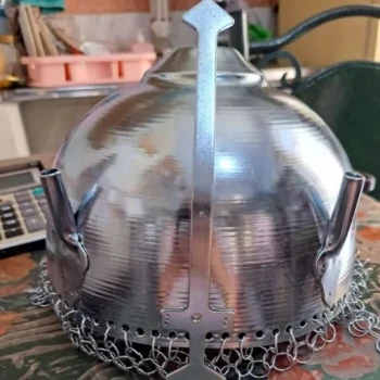 کلاه خود نقره ای تعزیه خوانی
