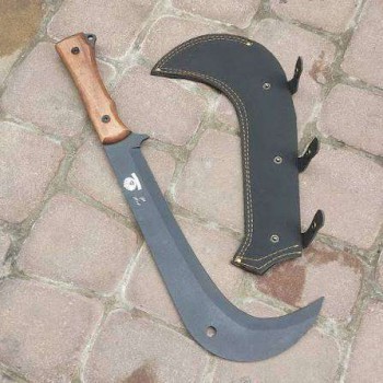 داس فولادی کوچک جنگلی همراه غلاف ساخت زنجان