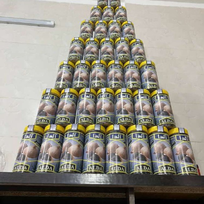 سیر سیاه آلدا  تخمیر کامل از سیرهمدان (۵ عدد قوطی ۲۰۰ گرمی)