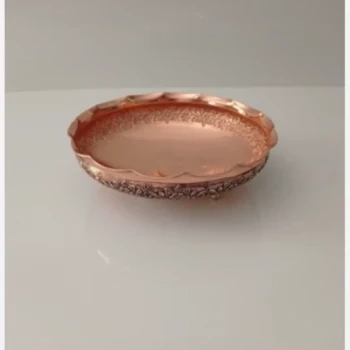 میوه خوری مسی گلسا سه پایه برنجی نانو