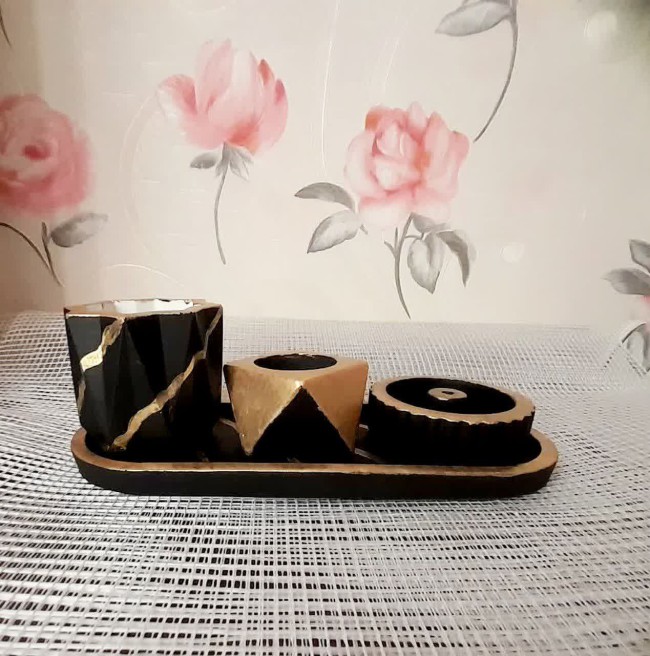 ست جاعودی و شمع زیبا