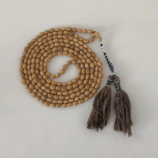 تسبیح قزوان طرح ساده، تسبیح بنه ، تسبیح پسته کوهی