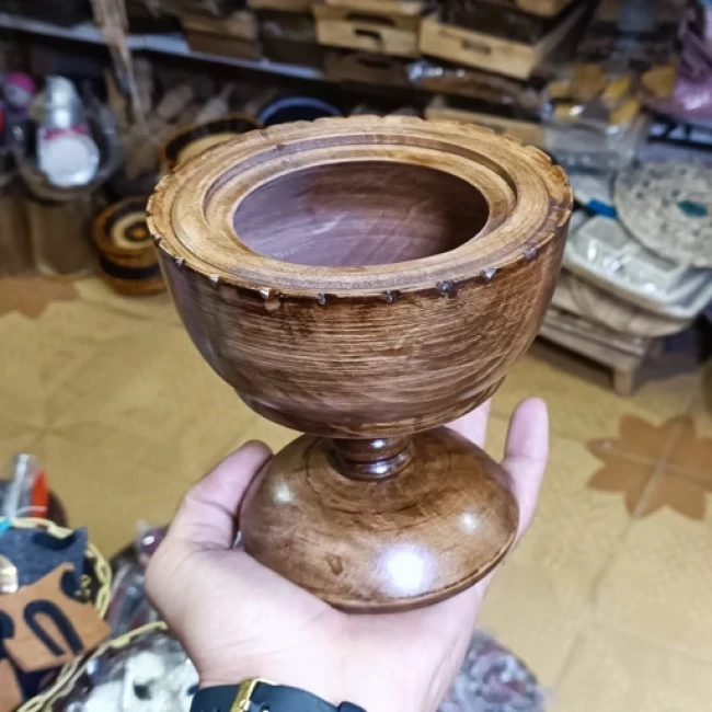 جاشکلاتی و جاخشکباری چوبی دست ساز پایه دار