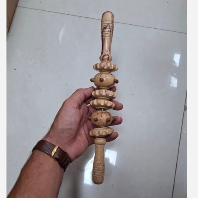 ماساژور چوبی دنده ای دست ساز