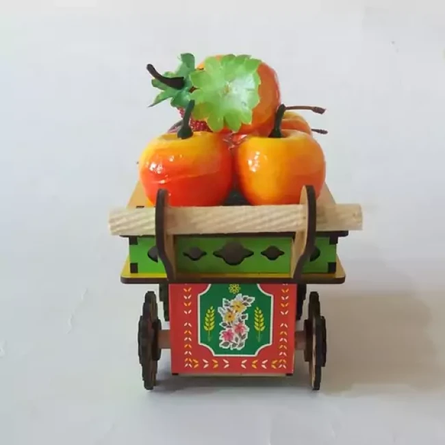 چرخ طحافی چوبی دست ساز