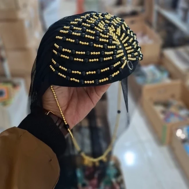 کلاه کردی زنانه تور دار دست ساز