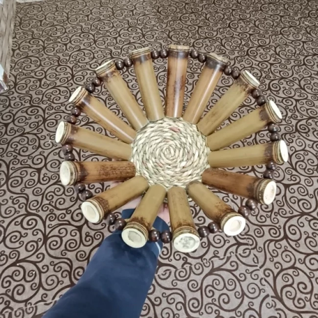 سبد میوه بامبو دست ساز  ا  سبد میوه چوبی