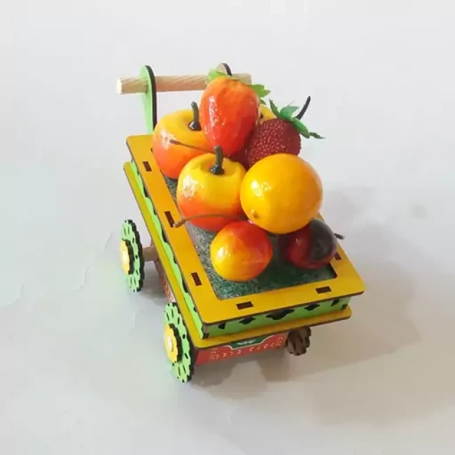 چرخ طحافی چوبی دست ساز