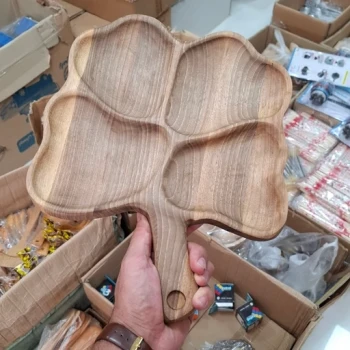 سینی و اردو خوری چوب گردو