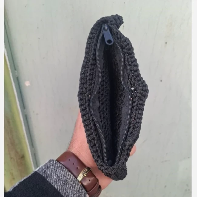 کیف پول بافتنی زنانه 