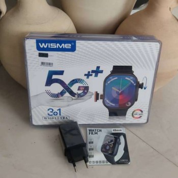 ساعت سیم کارت خور حافظه 128 گیگ رام 8 دوربین چرخشی WS10 ULTRA 5G همراه کلگی وگلس