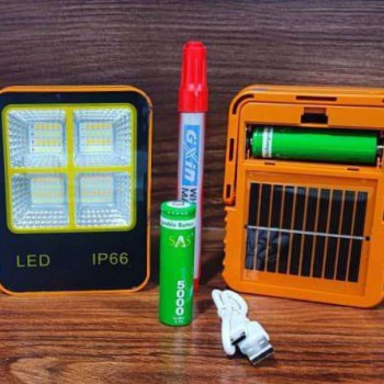 مینی پروژکتور شارژی و خورشیدی مدل NB LED IP66