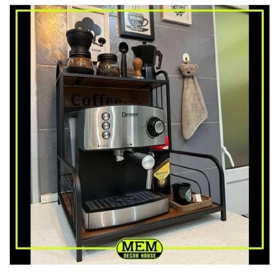 استنداسپرسوساز ✅️طول 40/5سانت✅️عرض 40/5سانت✅️ارتفاع 50 سانت ✅️جنس:فلز و mdfروکشدار