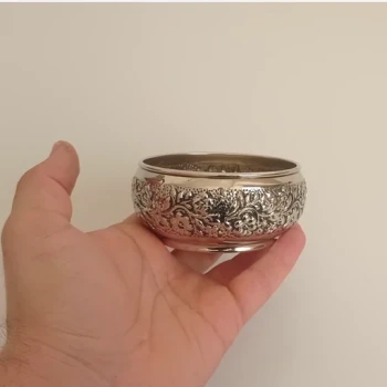 پیاله مسی کروم گلبرگ رسا نانو شده زنحانیها 