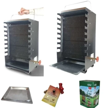 کباب پز  8 سیخ  یک طرفه گالوانیزه نوبل (پس کرایه)