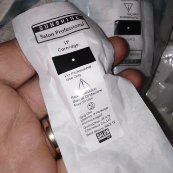 سوزن کارتریژ تی 1سر برند سالون اصل جلد آبی Cartridge Salon 1p T کارتریج فیبرز، سوزن تاتو، tatoo