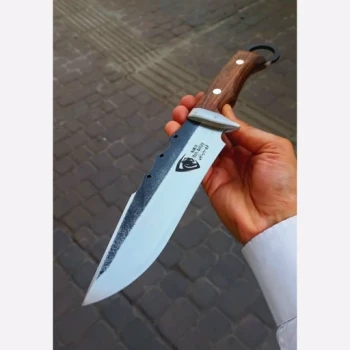 شکاری فولاد فنر حلقه دار دسته چوبی زنجان