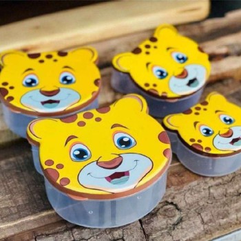 ظرف غذای 4 تکه طرح حیوانات رندوم (636)