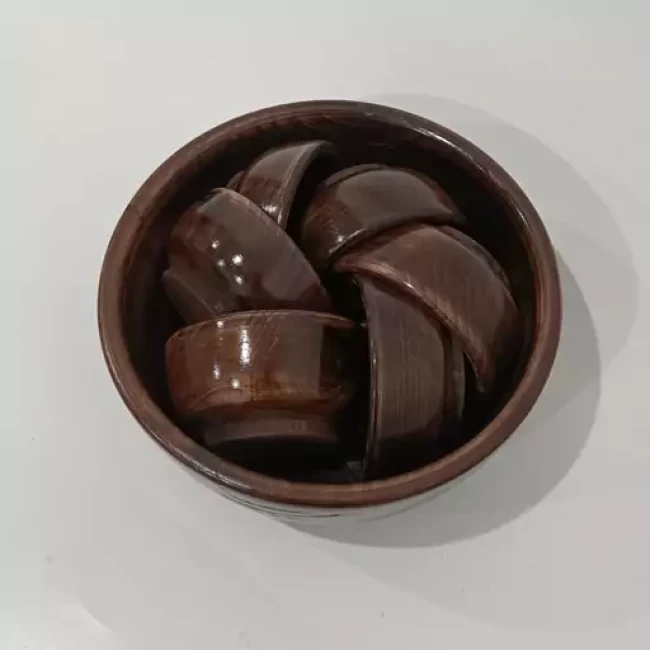 ست کاسه آجیل خوری چوبی دست ساز