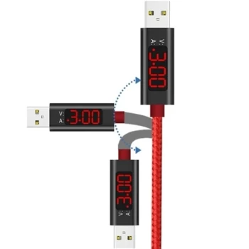 کابل سرویسLating اپل  بسیار قوی با آمپرمتر و ولت متر داخلی.