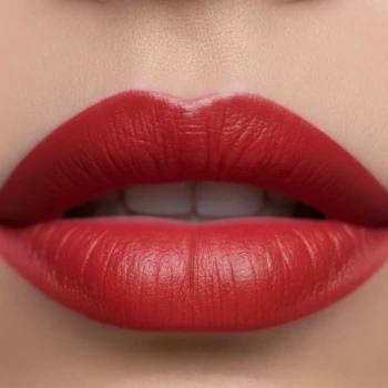 رژلب 24 ساعته قرمز گوشتی روژمایع استخری ضدآب
