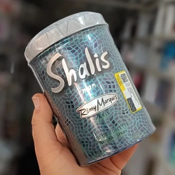 ادکلن شالیس اصل فلزی shalis لیبل دار ادکلن شالیز آبی