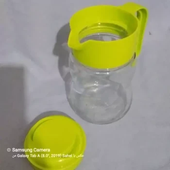 پارچ شیشه وبلور زیبا و خوش رنگ و خوش طرح 