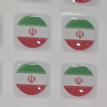 برچسب ژله ای آرم ژله ای سایز 1.4 در 1.4سانتیمتر  بسته یک عددی