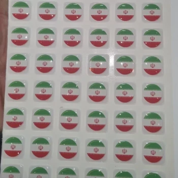 بر چسب ژله ای ایران  سایز 1.4 در 1.4سانتیمتر  بسته یک عددی