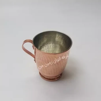 لیوان مسی دسته دار معمولی